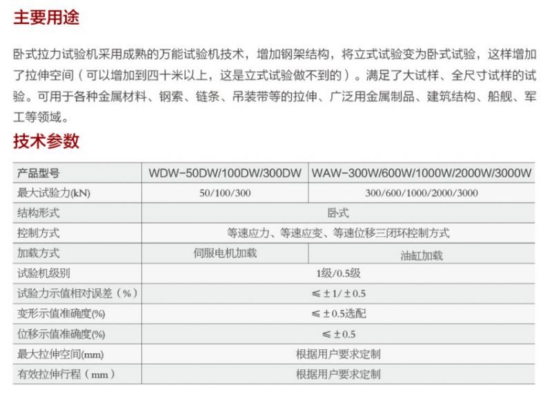 鋼絞線 臥式拉力試驗機(jī)